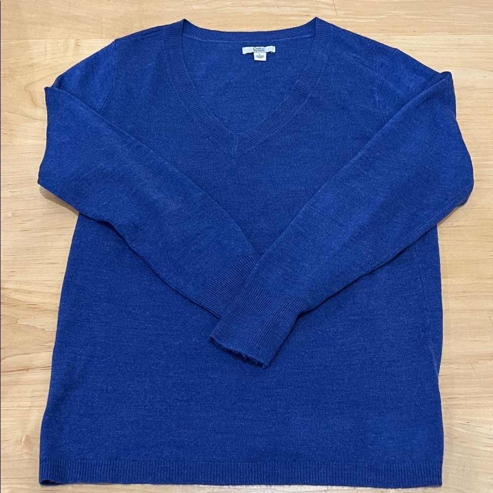 Croft & Barrow Royal Blue V-Neck Sweater